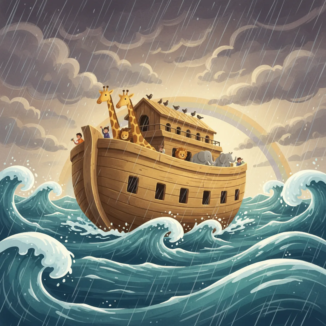 אַרְבָּעִים יוֹם וְאַרְבָּעִים לַיְלָה שֶׁל גֶּשֶׁם.